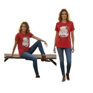 Santa Claus Merry Christmas Graphic Tee